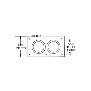 CommScope 2-port 5" Entry Plate