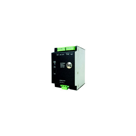 DIN Rail Mount DC Power Supply with Battery Charger and LVD