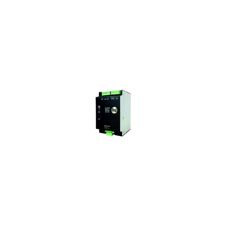 DIN Rail Mount DC Power Supply with Battery Charger and LVD