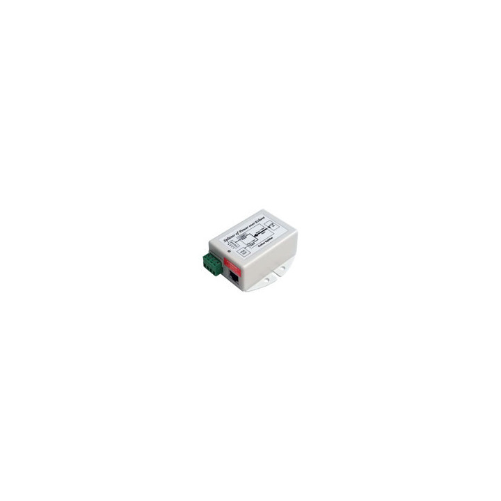 PoE Splitter, 48VDC 802.3at PoE Input