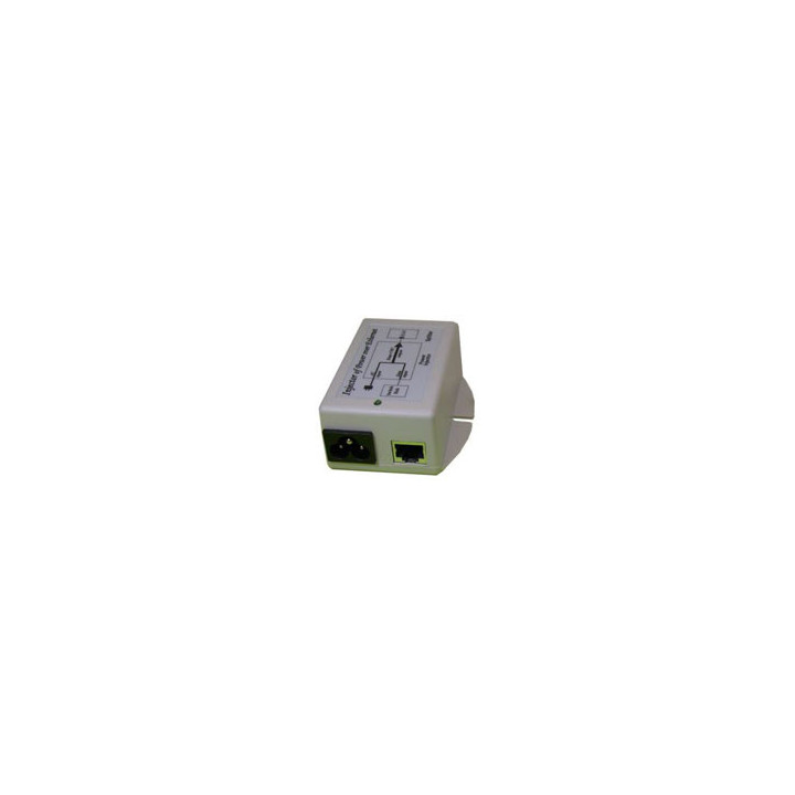 24V 18W PoE Power Inserter with Reverse Voltage pinout (4,5-