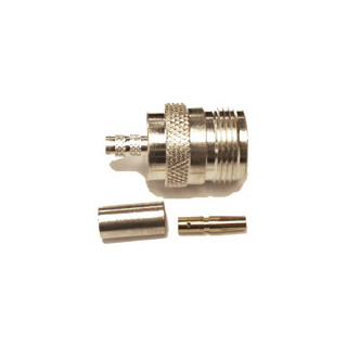 N-Female connector for 200 type 3/16" coaxial cable