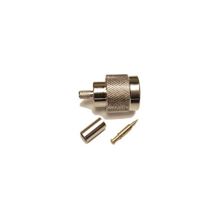 N-Male connector for 200 type 3/16" coaxial cable