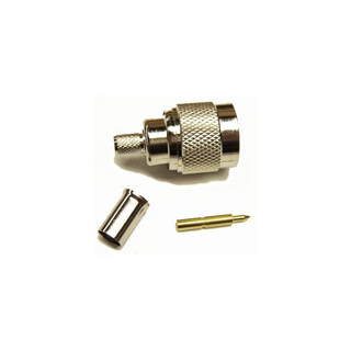 N-Male connector for 240 type 1/4" coaxial cable