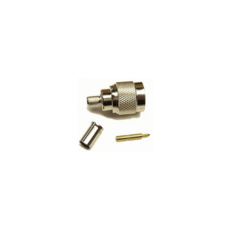 N-Male connector for 240 type 1/4" coaxial cable