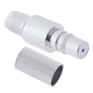 QMA-Female connector for 240 type 1/4" coaxial cable