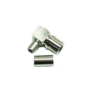 QMA-Male Right Angle connector for 240 type 1/4" coaxial