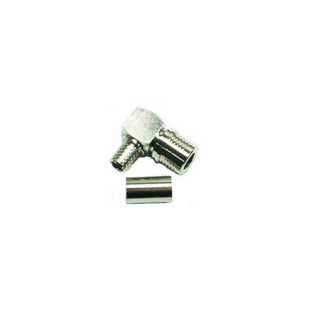 QMA-Male Right Angle connector for 240 type 1/4" coaxial
