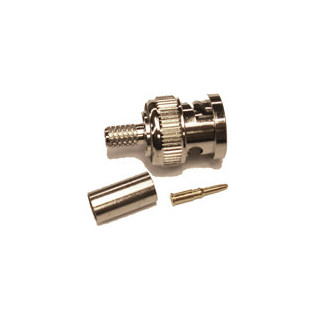 BNC-Male connector for 58/195 type 3/16" coaxial cable