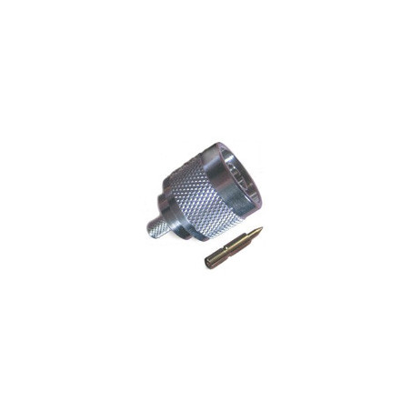 N-Male connector for 58/195 3/16" type coaxial cable