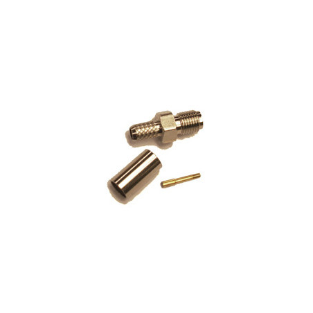 SMA-Female connector for 58/195 type 3/16" coaxial cable