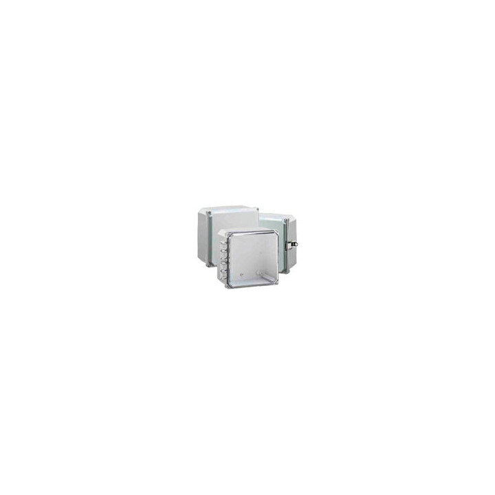 Premium Line 8"x8"x4" Nema4X/6P Enclosure with Clear Hinge