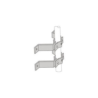 Wall Mount, 3" clearance, clamp accepts 7/8" - 2-3/4" O.D